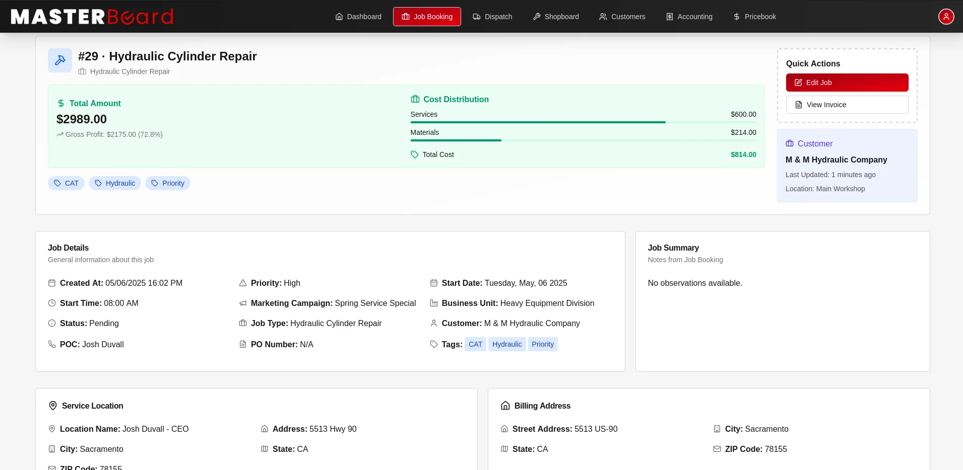 Desktop and mobile interface